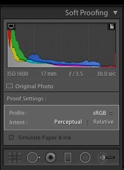 Soft Proofing Select Histograms