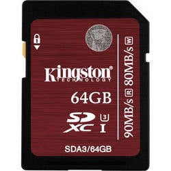 Kingston 64GB U3 UHS-I Memory Card