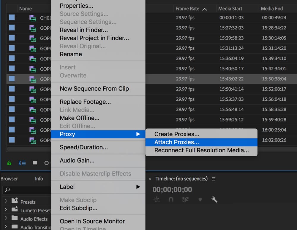 How To Edit With Proxies in Premiere Pro