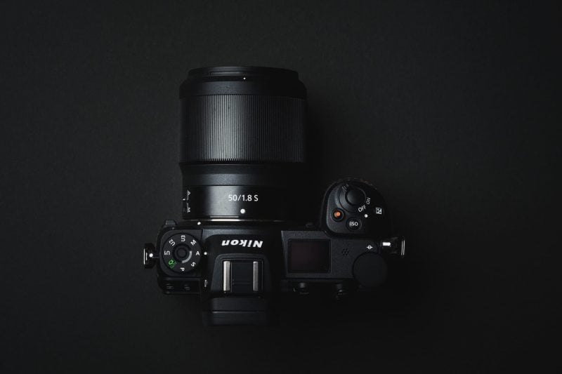 Nikon 50mm f1.8 S Product Shot From Above