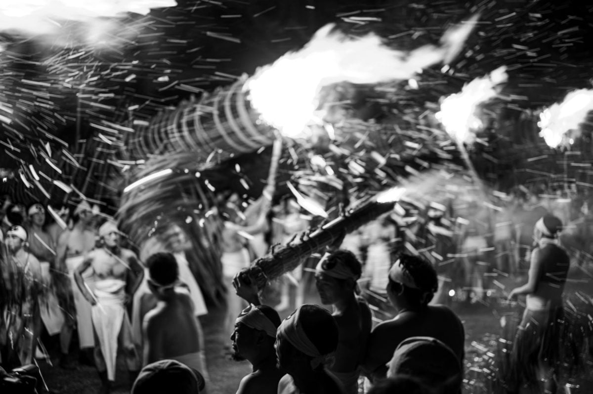 Slow Shutter at Oniyo Fire Festival, Event Photography.