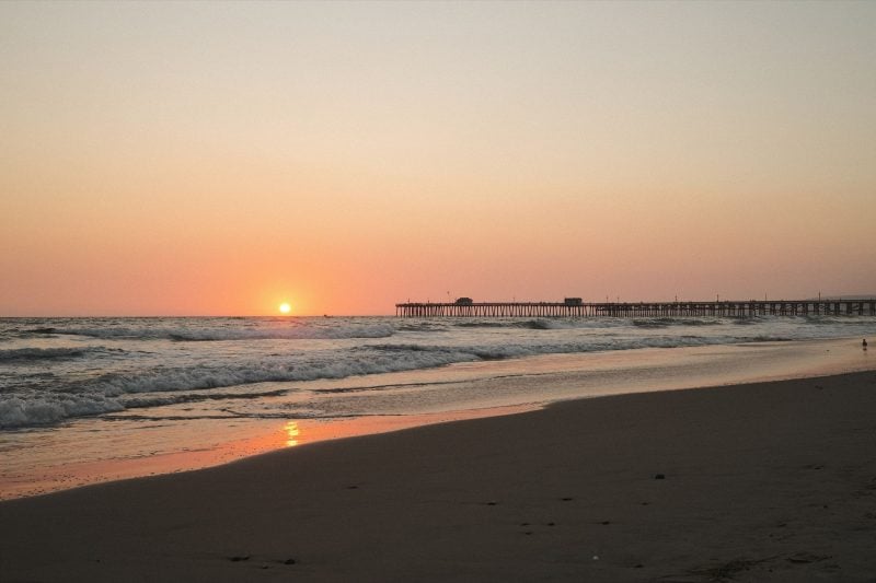 Sunset photo of San Clemente Pie