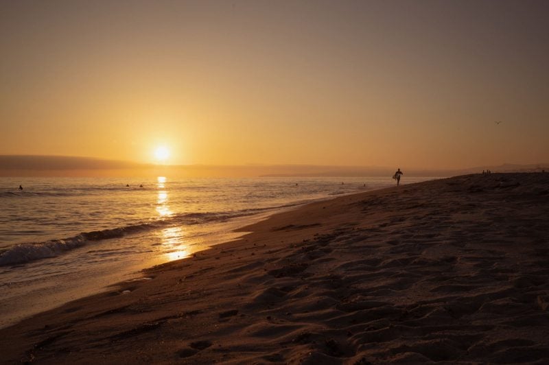 San Clemente Sunset At Beach