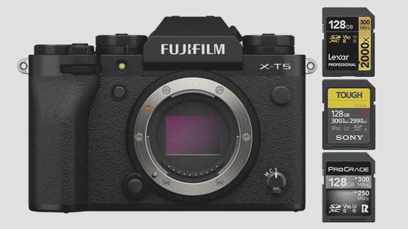 Memory Cards Fujifilm X-T5