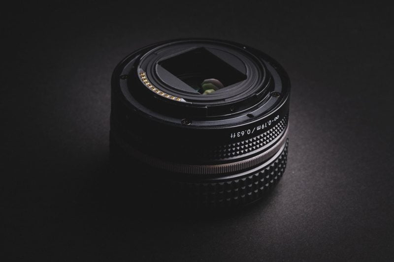 Nikon Z 28mm f2.8 Product Shot of the rear element.