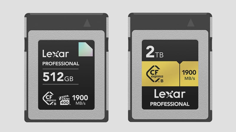 New Lexar CFexpress Type B Cards