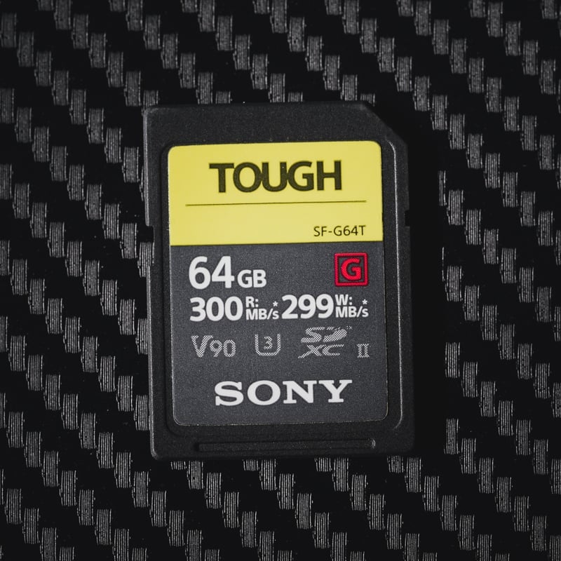 Best Memory Cards Sony ZV-E1 the Sony G Tough 64GB V90 UHS-II SD Memory Card